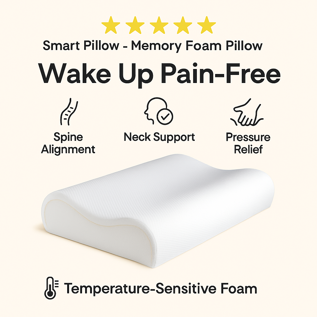 Smart Pillow - Memory Foam Pillow