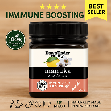 250g Manuka Honey with Lemon – MGO 83+ | Immune-Boosting & Delicious